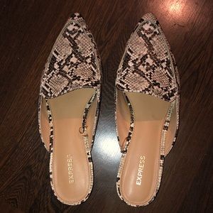 Express Snakeskin Loafers